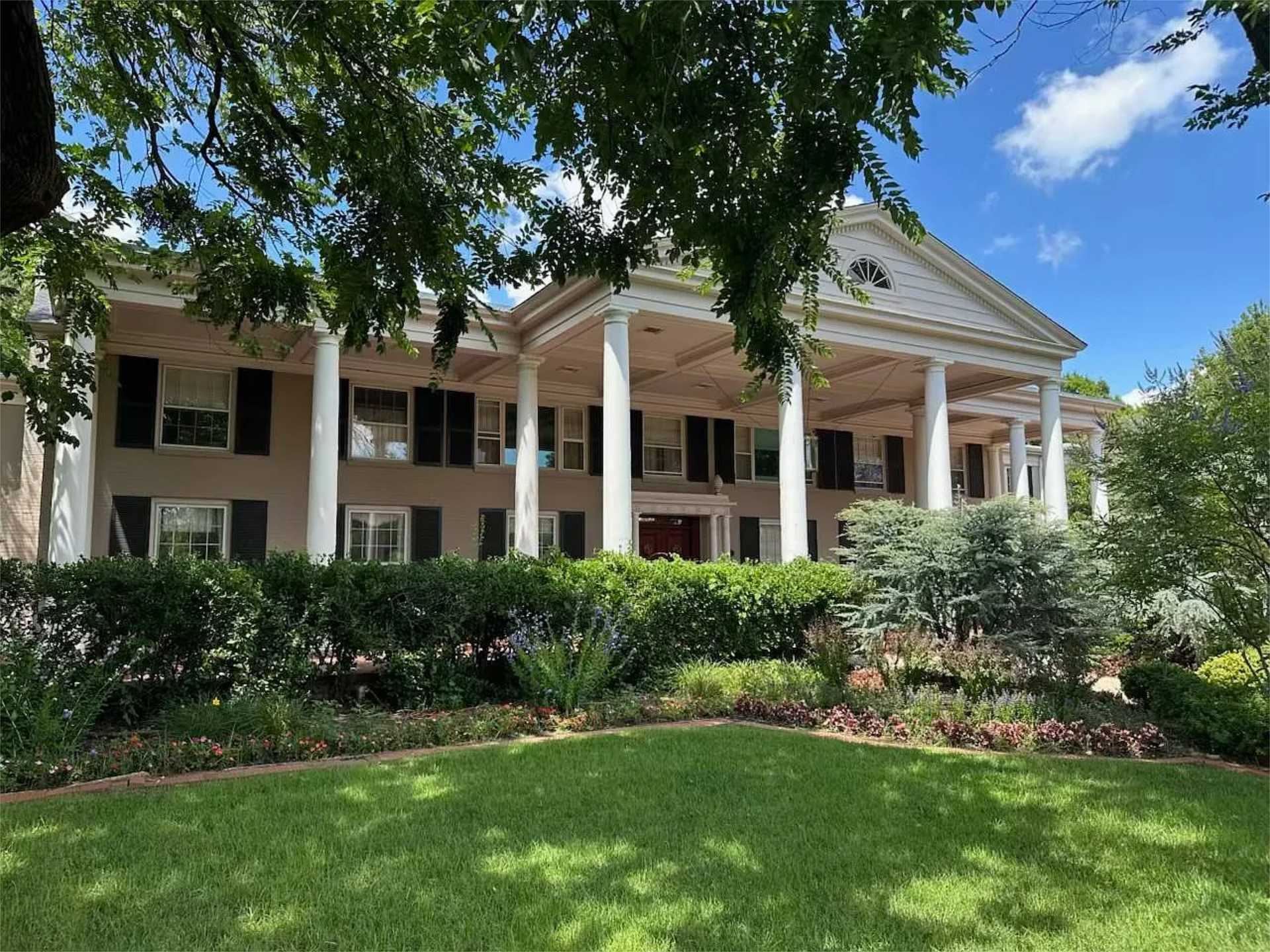 Front facade with grand columned portico
